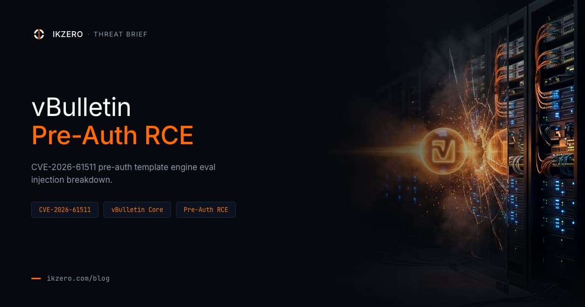 CVE-2026-61511: vBulletin Pre-Auth RCE, Exploit Now Public